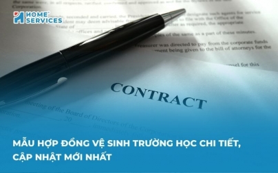 Mẫu hợp đồng vệ sinh trường học chi tiết, mới nhất 2025