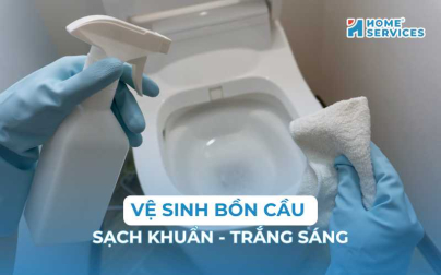10+ cách vệ sinh bồn cầu sạch khuẩn & trắng sáng như mới