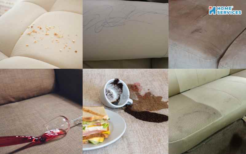 Các loại vết bẩn trên ghế sofa