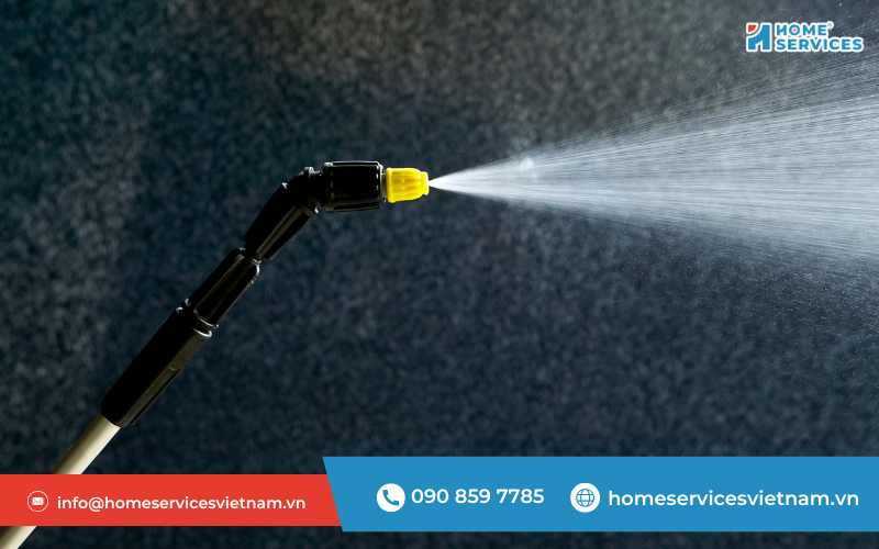 Cách thông cống nghẹt bằng vòi xịt cao áp