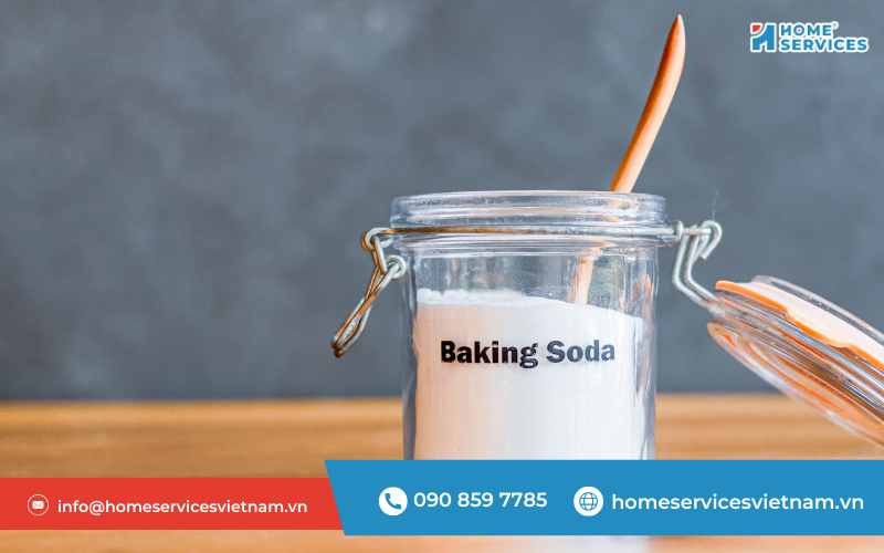 Vệ sinh lavabo bằng baking soda