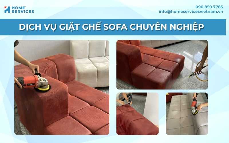 Dịch vụ giặt ghế sofa chuyên nghiệp tại Home Services Việt Nam
