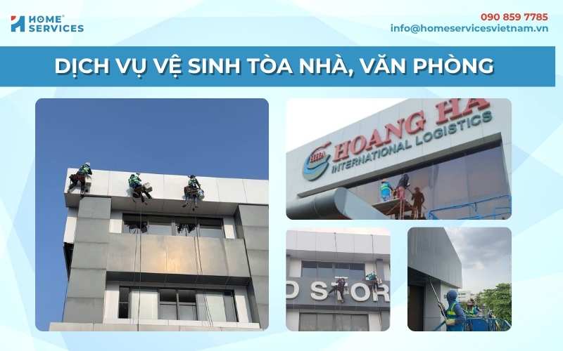 Dịch vụ vệ sinh tòa nhà, văn phòng tại Home Services Việt Nam