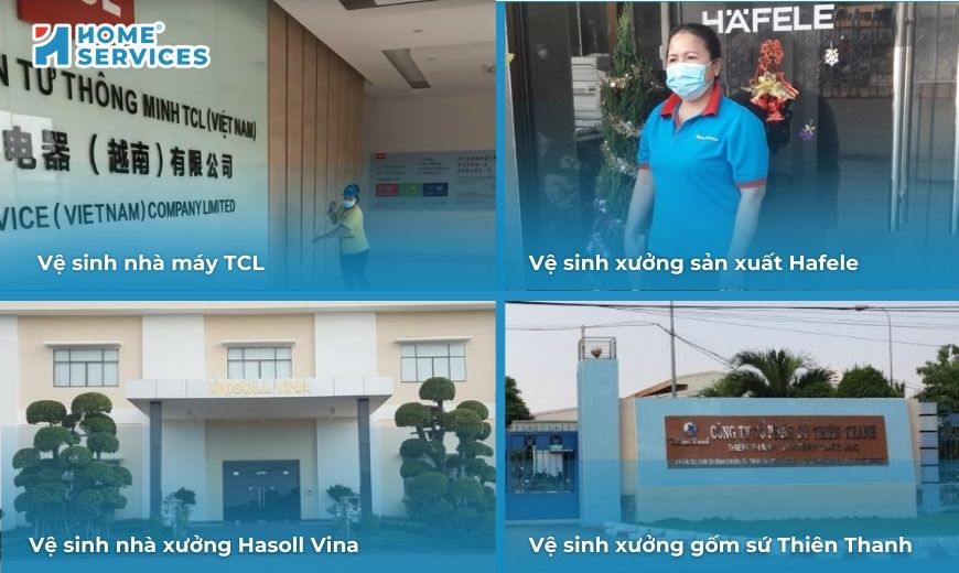 Dự án vệ sinh nhà xưởng tiêu biểu của Home Services Việt Nam