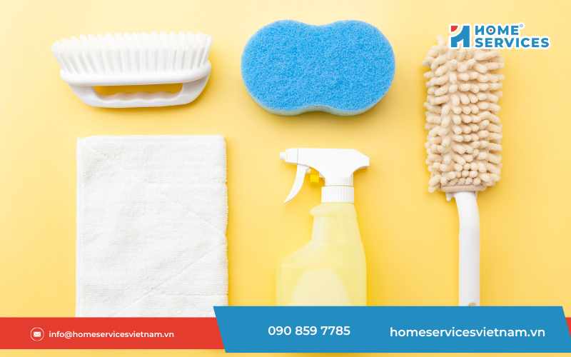 Dụng cụ làm sạch nhà tắm 