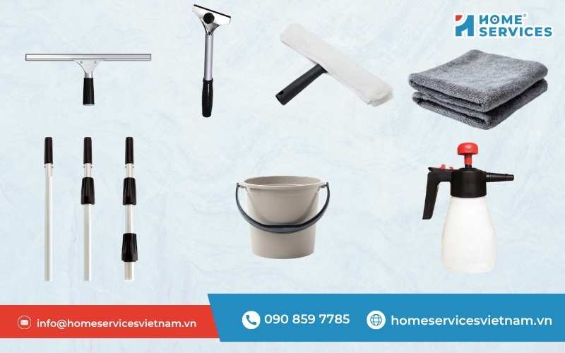 Dụng cụ làm sạch bề mặt kính 