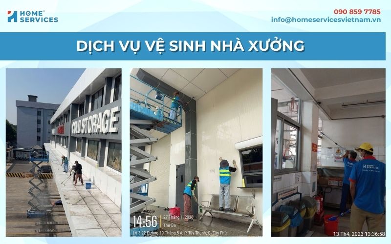Dịch vụ vệ sinh nhà xưởng uy tín tại TPHCM