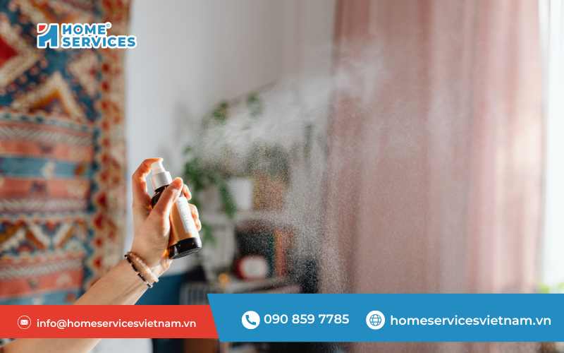 Khử mùi phòng kín bằng xịt khử mùi