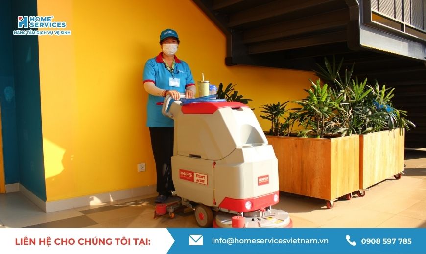 Nhiệm vụ tạp vụ vệ sinh trường học Home Services Việt Nam