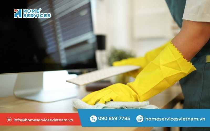 Vệ sinh vật dụng trong phòng