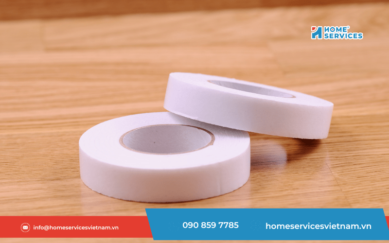 Dùng băng keo để tẩy vết băng keo dính trên tường nhà