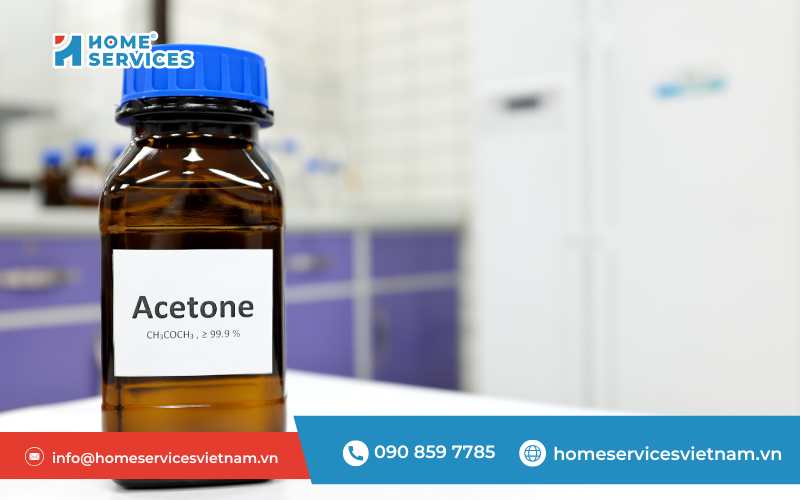 Tẩy keo decal bằng aceton