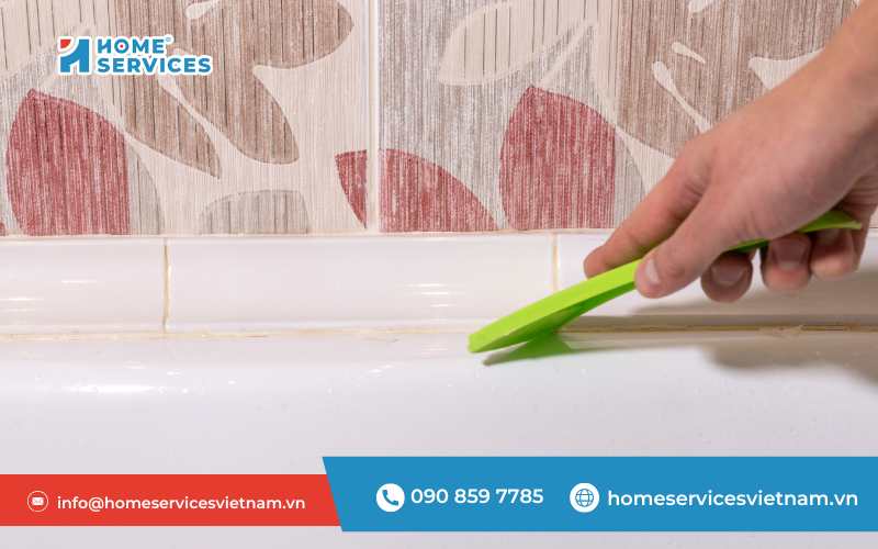 Cách tẩy keo silicon trên gạch