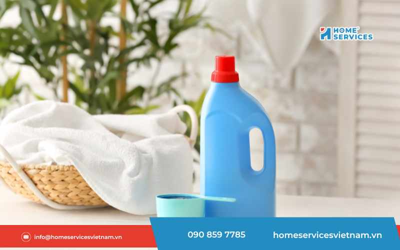 Tẩy rong rêu bằng nước tẩy quần áo