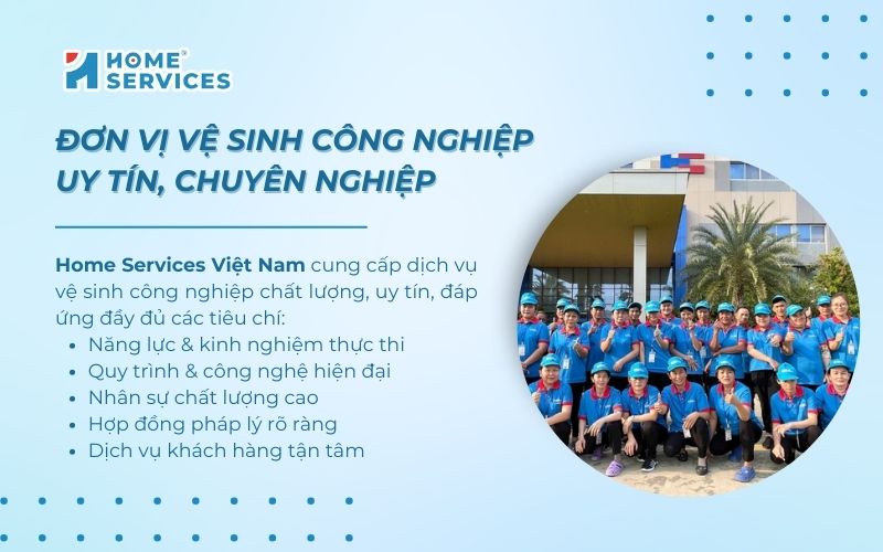 Tiêu chí chọn công ty vệ sinh công nghiệp uy tín